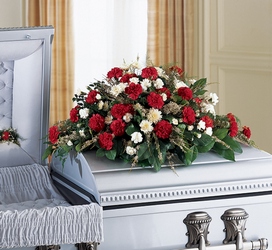 Sincerity Casket Spray from Backstage Florist in Richardson, Texas